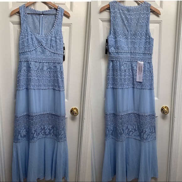 MWT BCBGMAXAZRIA Lace Crochet Maxi Dress Sz 4&10 - Picture 3 of 11